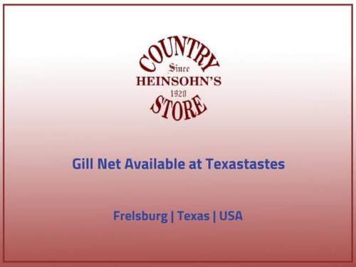 Shop best Gill net – Texastastes