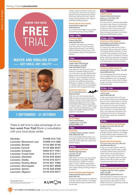 Primary Times Leicestershire October 2018