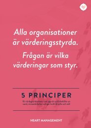 Fem principer för värdegrundsarbete -  PREVIEW