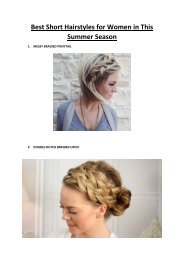 Best Short Hairstyles for Women in This Summer Season