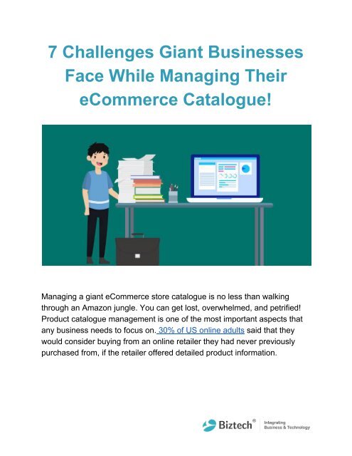 7 Challenges Giant Businesses Face While Managing Their eCommerce Catalogue!