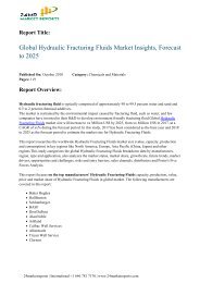 Global Hydraulic Fracturing Fluids Market Insights, Forecast to 2025