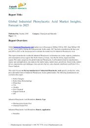 Global Industrial Phenylacetic Acid Market Insights, Forecast to 2025