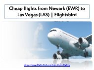 Book your cheap flights from Newark (EWR) to Las Vegas (LAS)