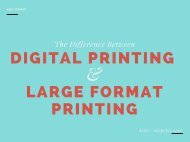 Digital Vs Large Format Printing Service