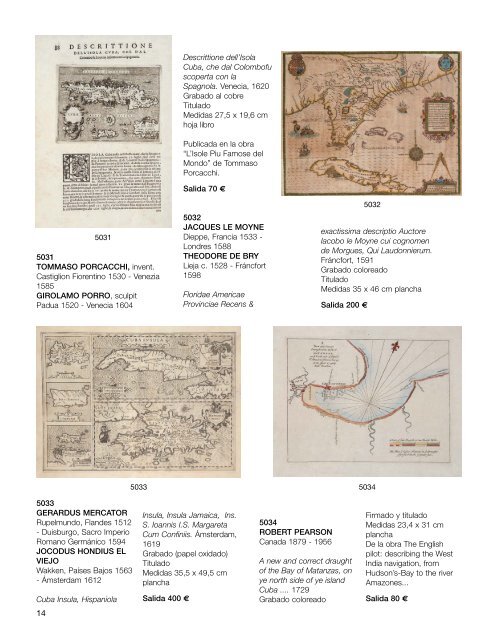 Colección Cubana. Mapas y libros. Subasta Octubre 2018