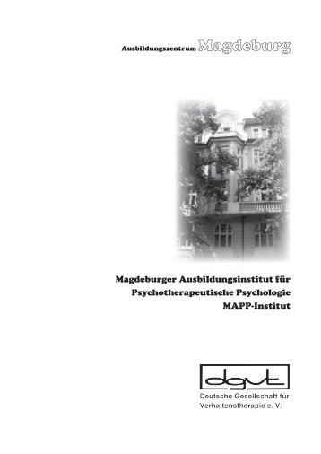 Magdeburger Ausbildungsinstitut für Psychotherapeutische ...