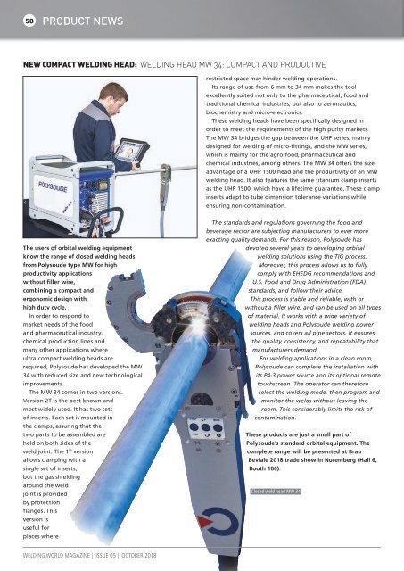 Welding World Magazine October 2018