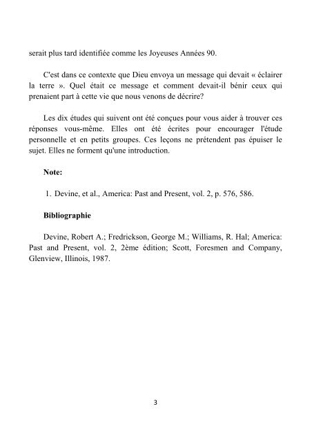 Syllabus d'étude du Message de 1888 - Comité d'étude du message de 1888 