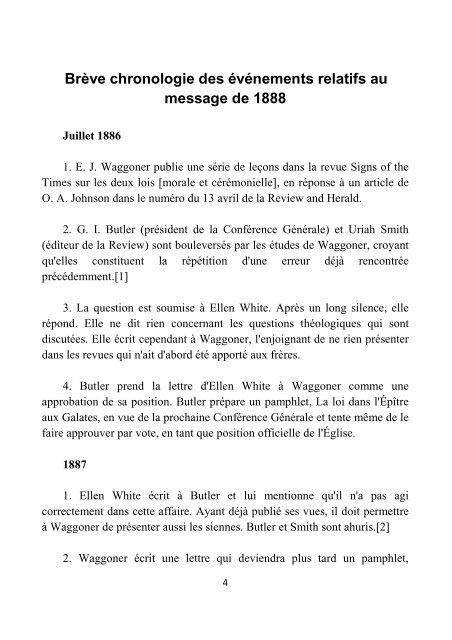 Syllabus d'étude du Message de 1888 - Comité d'étude du message de 1888 