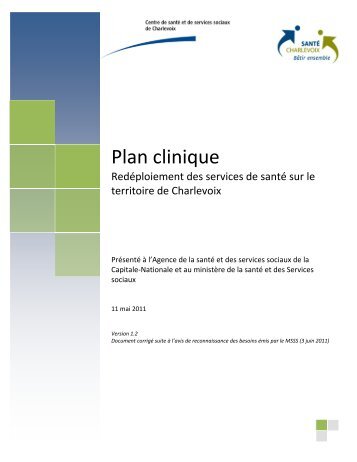 PLAN CLINIQUE - CSSS CHARL - version finale revisee - 2011-06-03