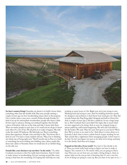 SLO LIFE Magazine  Oct/Nov 2018