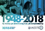 IAESTE Annual Review 2018 - 70 years of international understanding