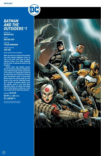 DC Previews 10-2018