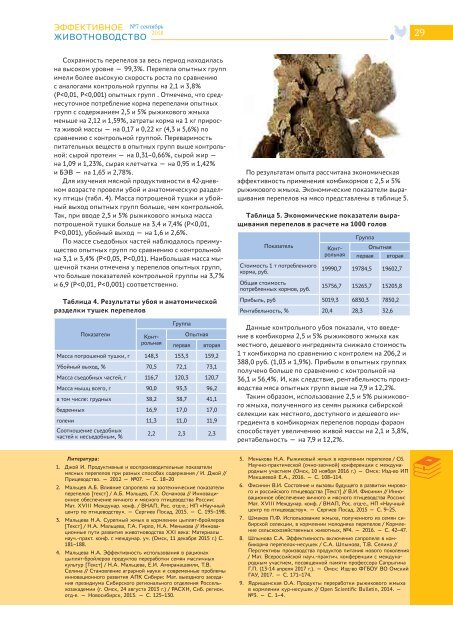 Эффективное животноводство № 7 (146) сентябрь 2018