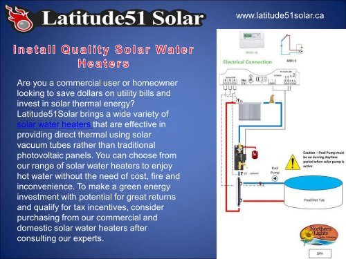 Install Quality Solar Water Heaters