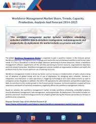 Workforce Management Market Share, Trends, Capacity, Production, Analysis And Forecast, 2014-2025