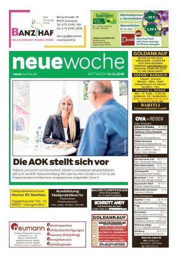 10.10.2018 Neue Woche