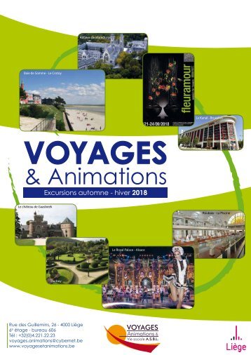 Voyages et animation - Automne-Hiver 2018
