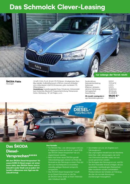 Schmolck aktuell ŠKODA 2018-02