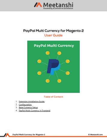 Magento 2 Paypal Multi Currency