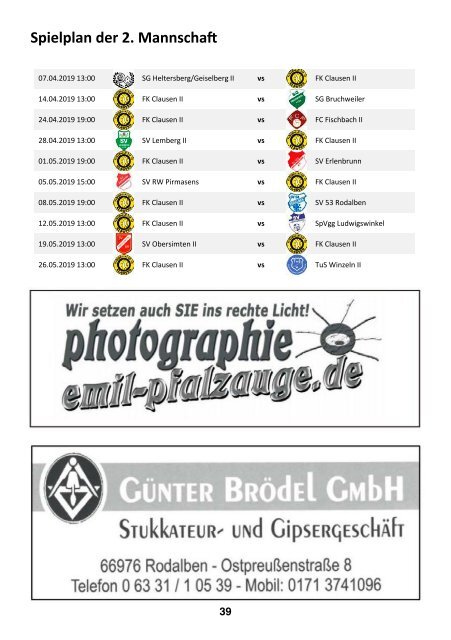 FKC Aktuell - 12. Spieltag - Saison 2018/2019