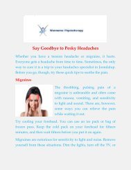 Headache Treatment Joondalup