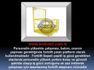 forklift tamir sepeti cesitleri ilkyardim bakim platformlari