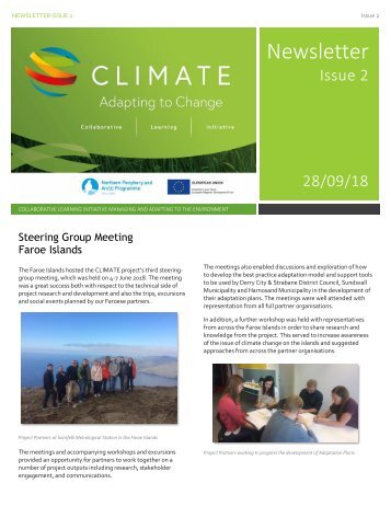 CLIMATE- Adapting to Change Newsletter 2018