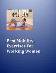 Best Mobility Exercises For Working Women