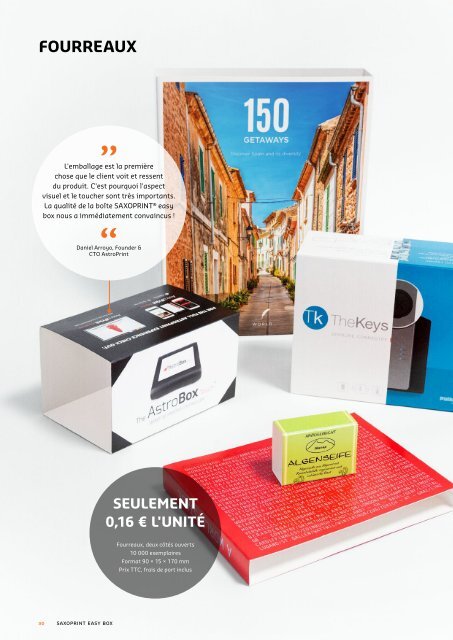 SAXOPRINT Catalogue Produits Emballages (FR)