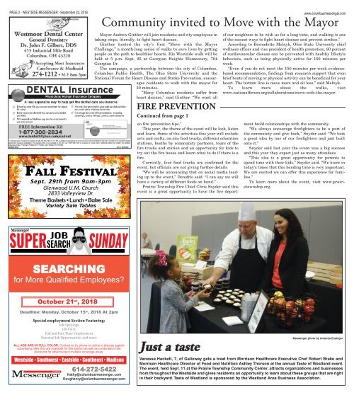 Westside Messenger - September 23rd, 2018