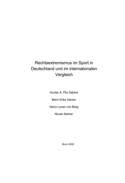 Rechtsextremismus im Sport in Deutschland und im internationalen ...