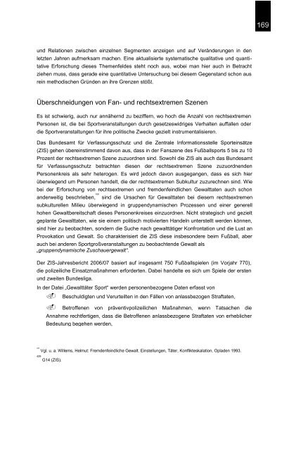 Rechtsextremismus im Sport in Deutschland und im internationalen ...