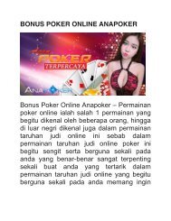 BONUS POKER ONLINE ANAPOKER