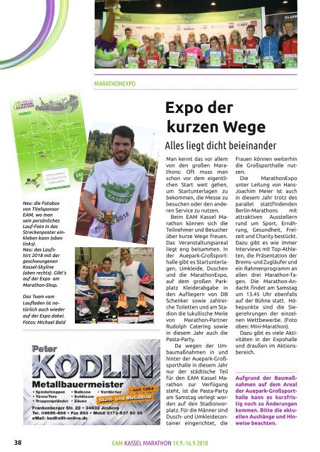 EAM Kassel Marathon Magazin 2018