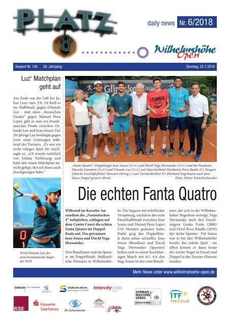 Dokumentation Wilhelmshöhe Open 2018