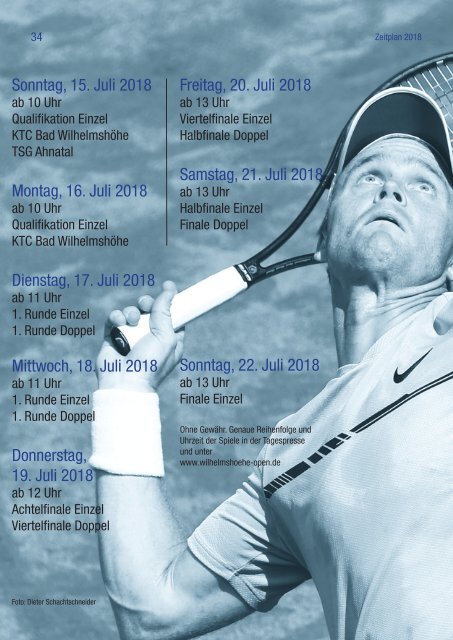 Dokumentation Wilhelmshöhe Open 2018