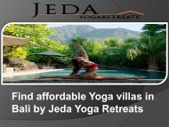 Find affordable Yoga villas in Bali by Jeda Yoga Retreats