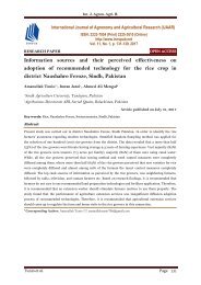 Information sources and their perceived effectiveness on adoption of recommended technology for the rice crop in district Naushahro Feroze, Sindh, Pakistan
