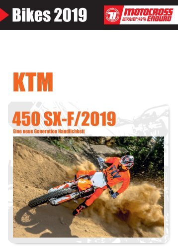 KTM 450 SXF Test MCE Modell 2019