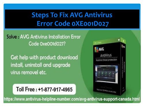 FIX AVG ANTIVIRUS ERROR CODE 0xe001d027