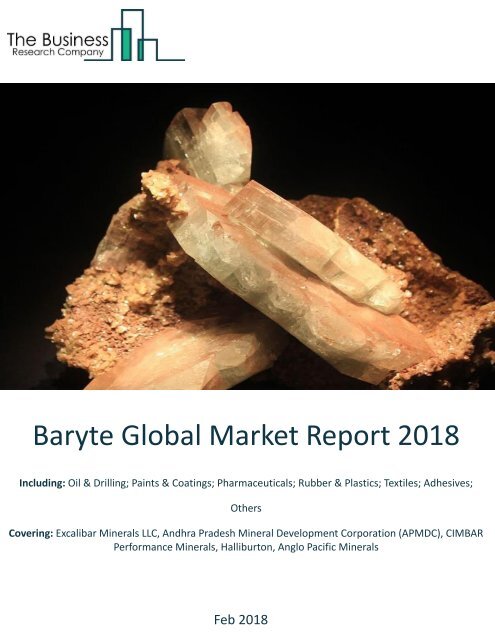 Baryte Global Market Report 2018