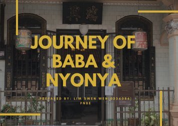 Journey of Baba &Nyonya