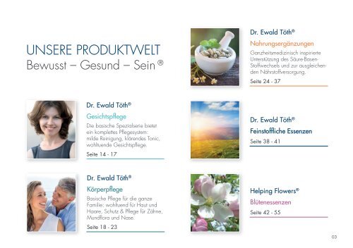 Dr. Ewald Töth®-Produktwelt