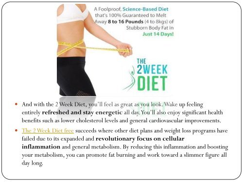 The 2 week diet free