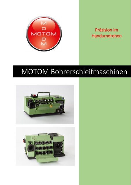 Motom BSM Bohrerschleifmaschinen Übersicht 2018-skantek