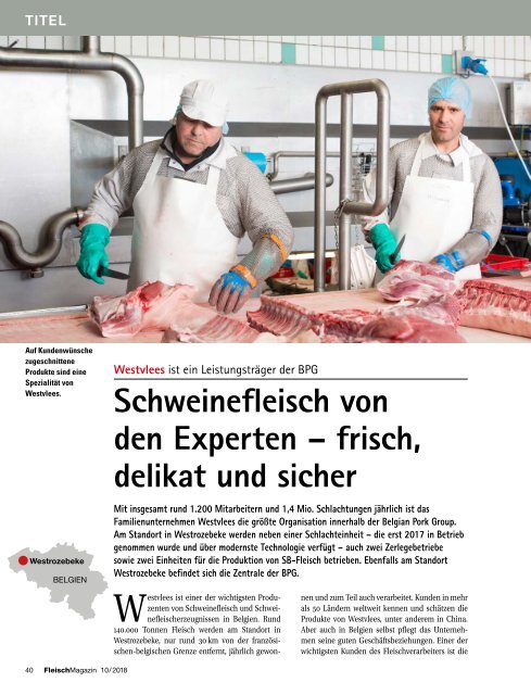 Fleischmagazin 10/2018 – Titelgeschichte