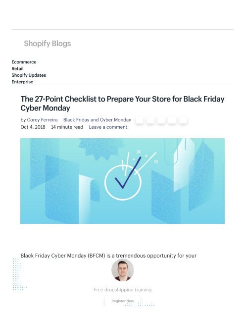 Black Friday 2018 Checklist_ Prepare Your Store for BFCM