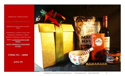 MEMENTOS HOLIDAY GIFT BASKETS 2018-11-10